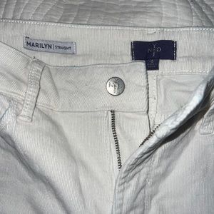 White corduroy jeans
